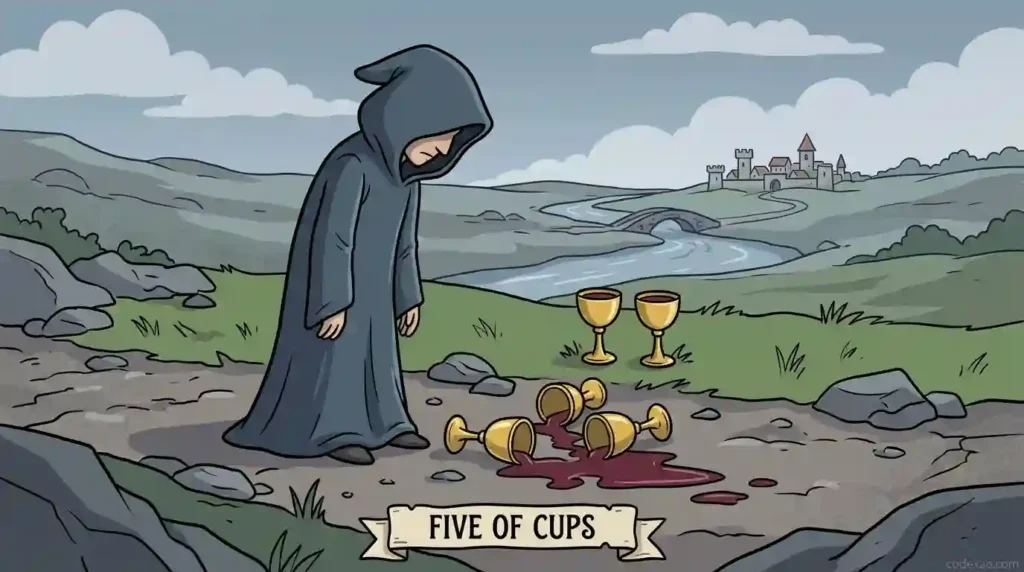 5 of cups meaning