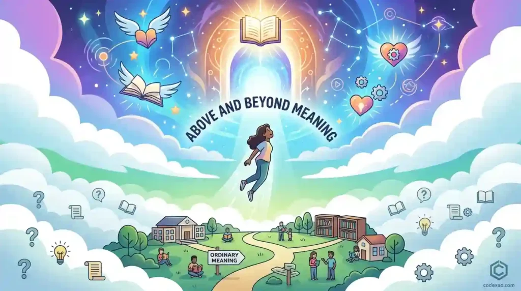 Above and beyond meaning