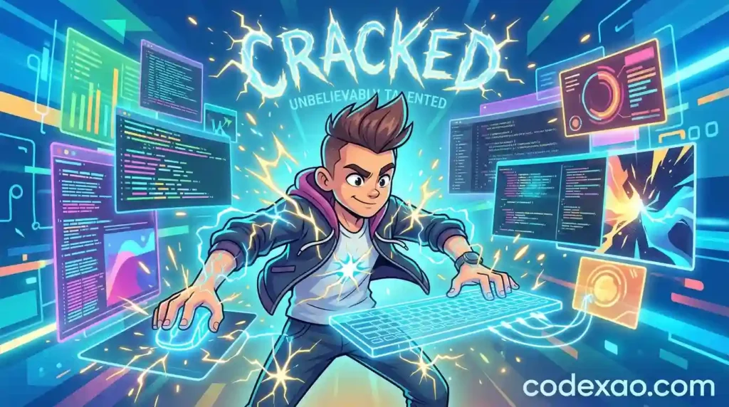 Cracked meaning slang