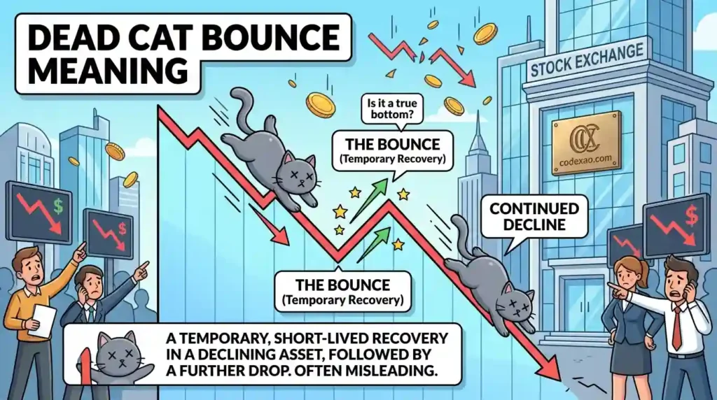Dead cat bounce meaning