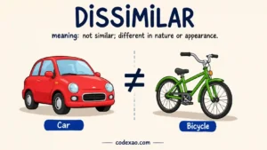 dissimilar meaning