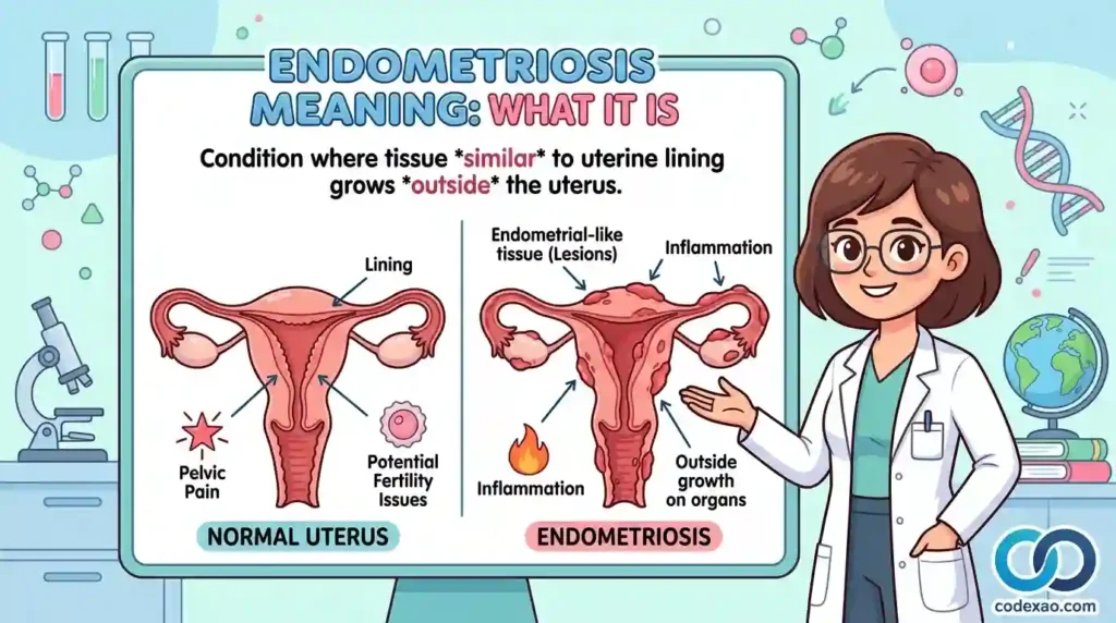 Endometriosis meaning