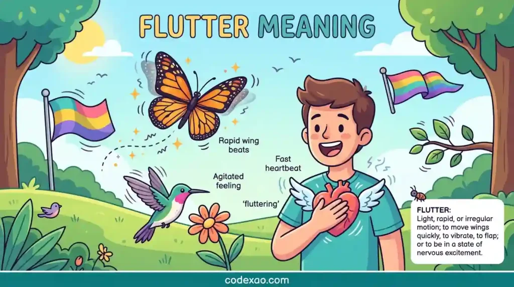 Flutter meaning