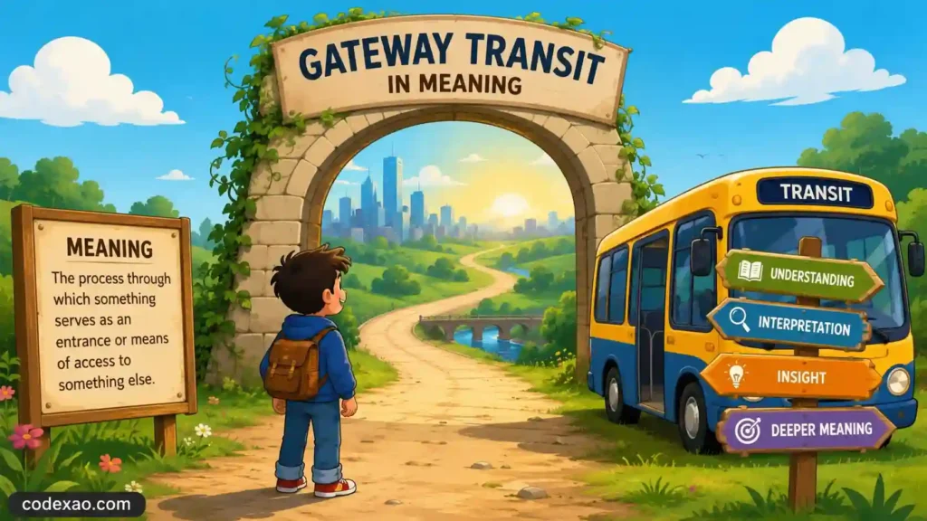 Gateway transit in meaning