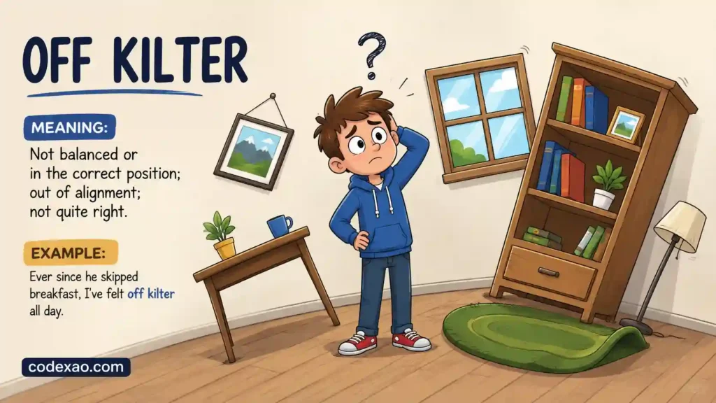 Of kilter meaning