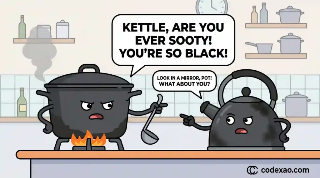 Pot calling the kettle black meaning