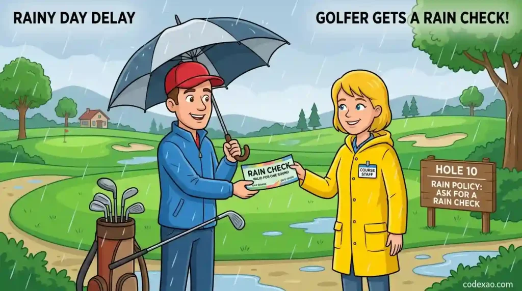 Rain Check Meaning in Golf