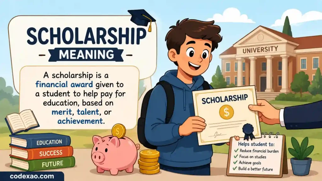 scholarship meaning