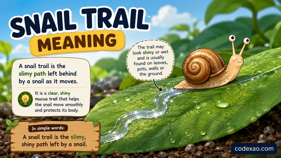 Snail trail meaning