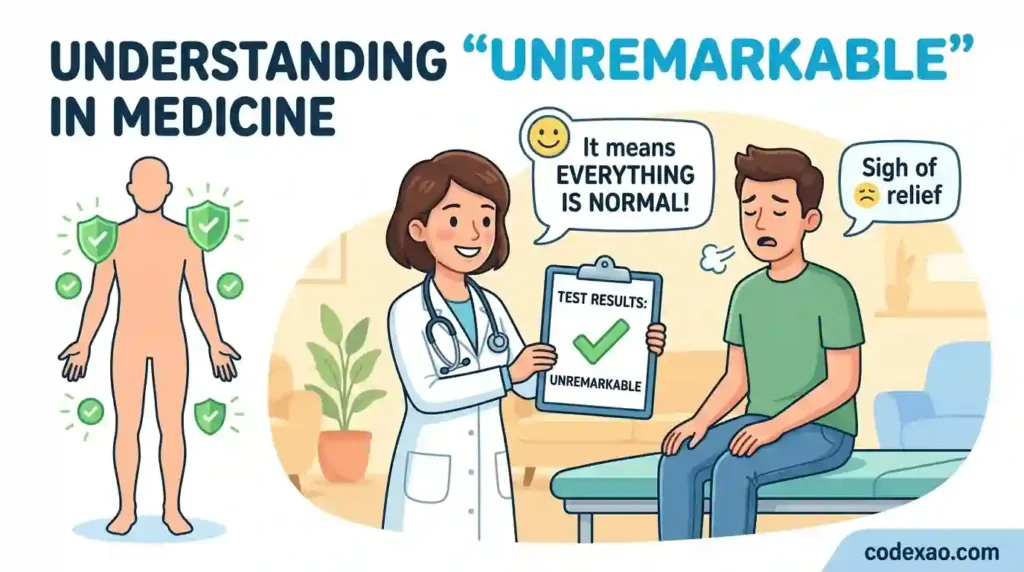 Unremarkable medical meaning