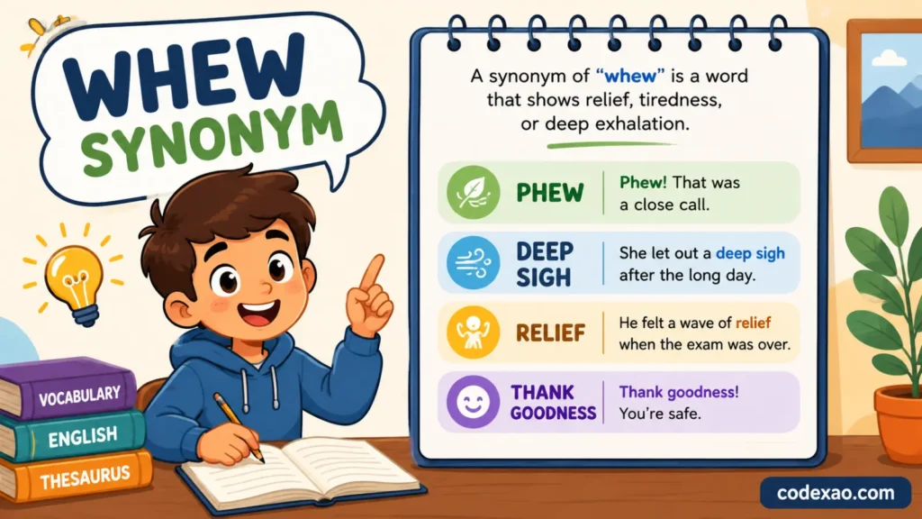 Whew Synonym