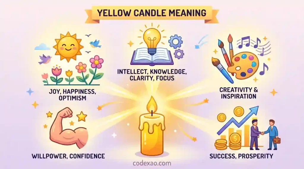 Yellow candle meaning