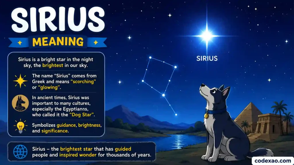 Sirius Meaning