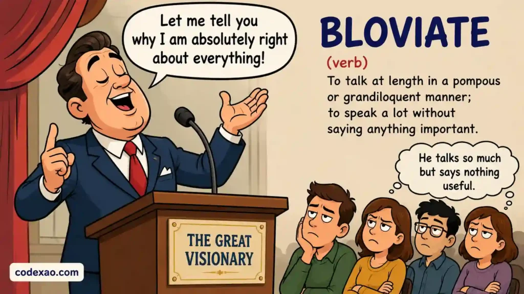 Bloviate Meaning