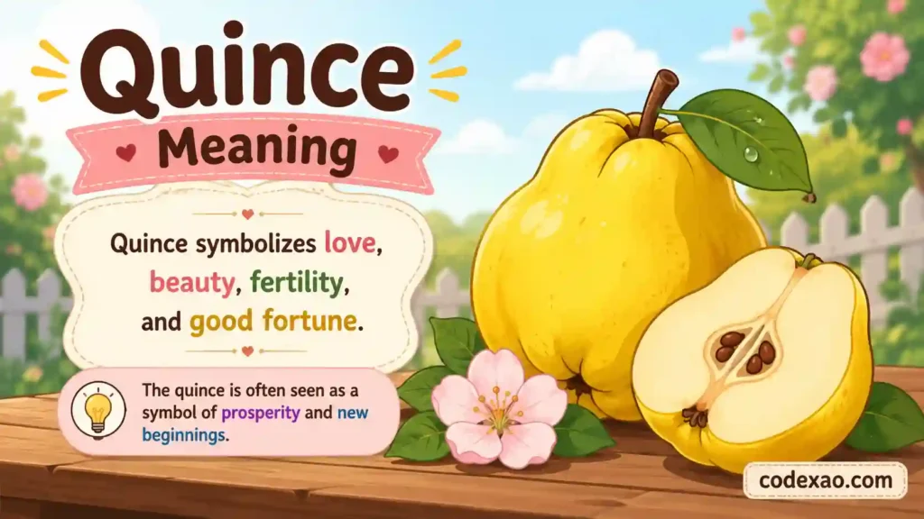 Quince Meaning
