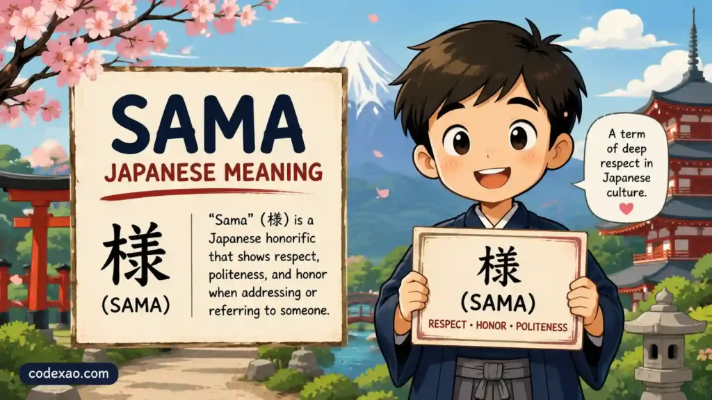 Sama Japanese Meaning