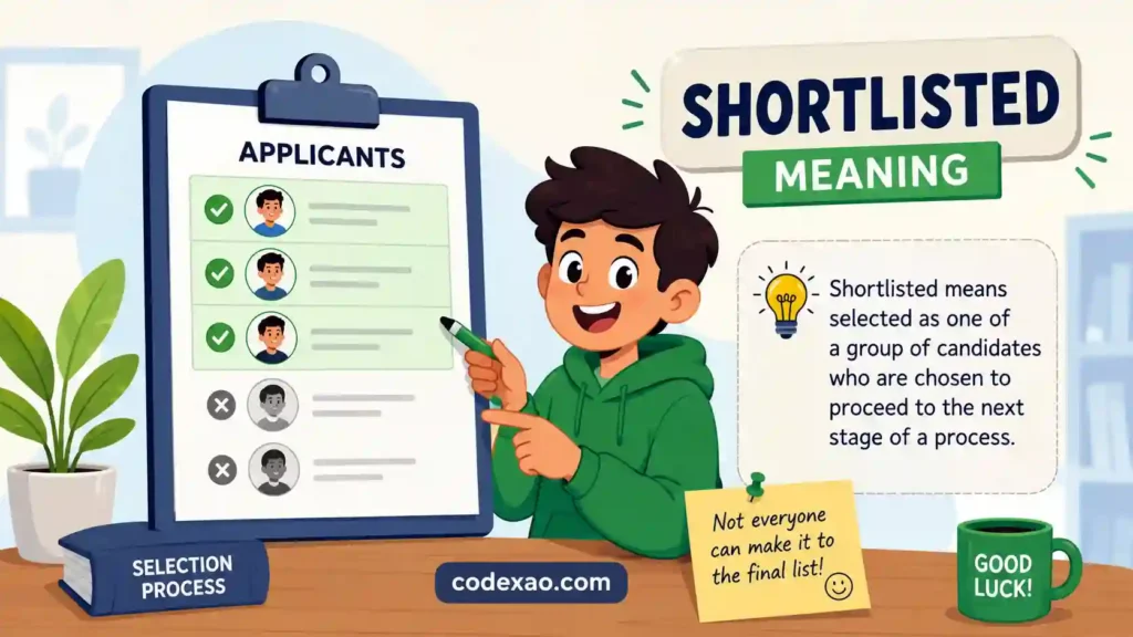 Shortlisted Meaning