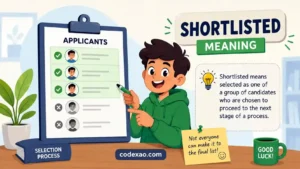 Shortlisted Meaning