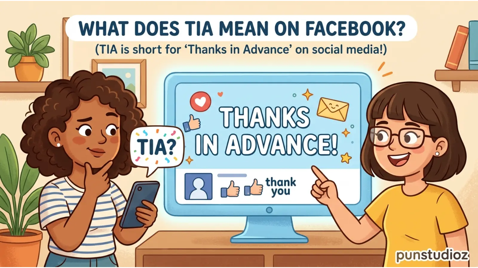 What does TIA mean on facebook
