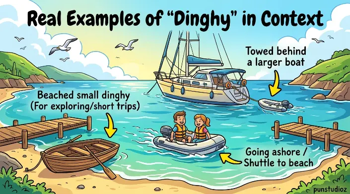 Real Examples of "Dinghy" in Context