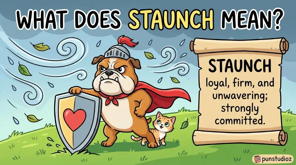 staunch meaning